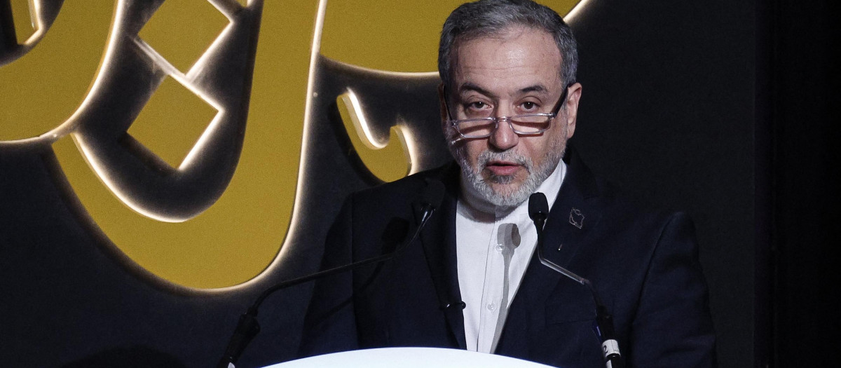 Abás Araqchi, ministro de Exteriores del régimen de Irán, en un evento en Doha