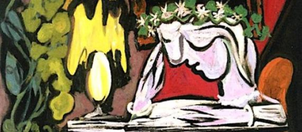 Mujer escribiendo de Picasso