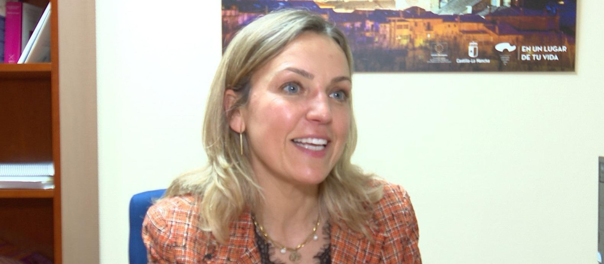 La alcaldesa de Sigüenza y presidenta de la Asociación para el Desarrollo Local (ADEL) Sierra Norte de Guadalajara, María Jesús Merino