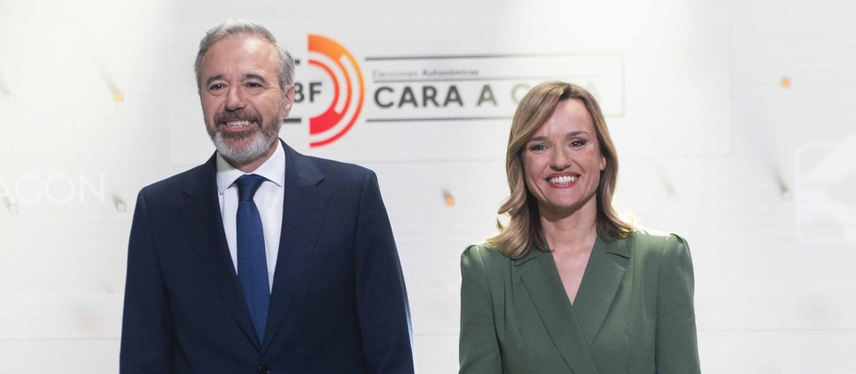 Jorge Azcón y Pilar Alegría