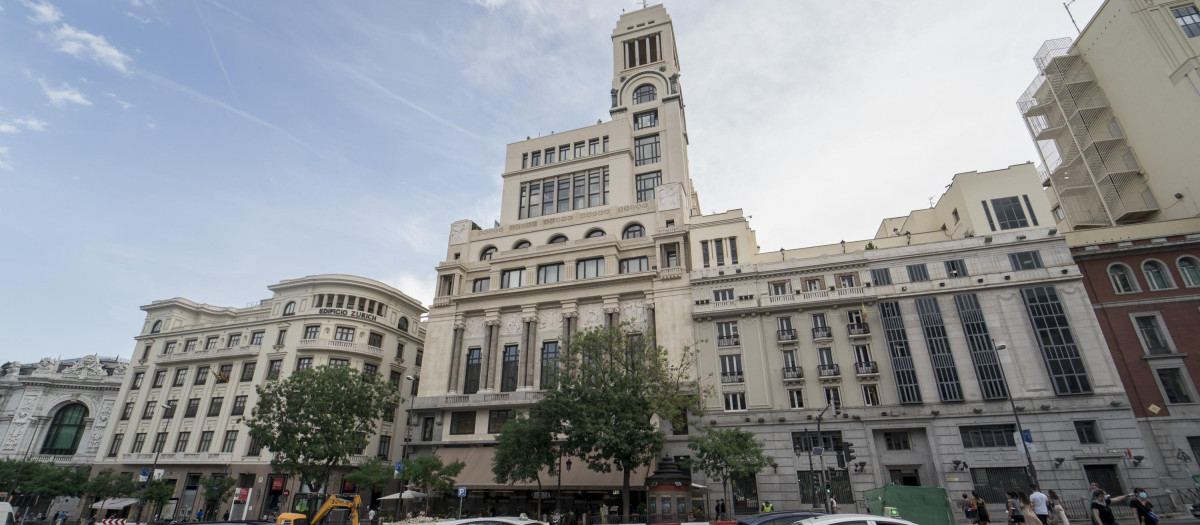 Fachada del Círculo de Bellas Artes de Madrid
