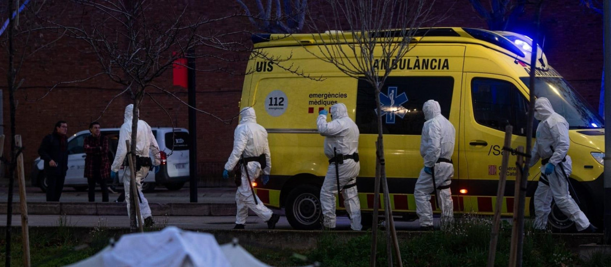 La Guardia Urbana de Barcelona, durante el levantamiento