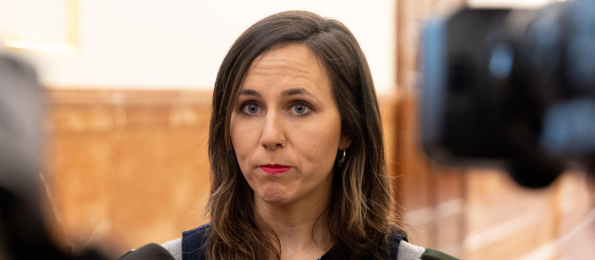 La secretaria general de Podemos, Ione Belarra