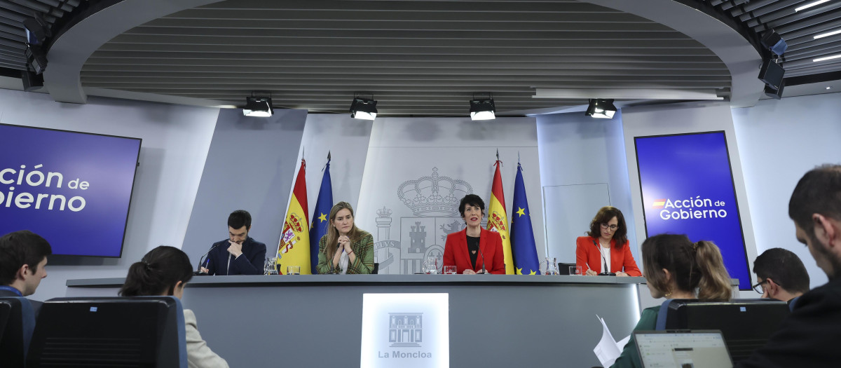 La rueda de prensa de este martes en la Moncloa