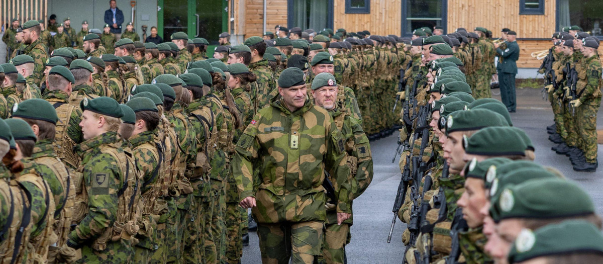 Soldados del Ejército de Noruega