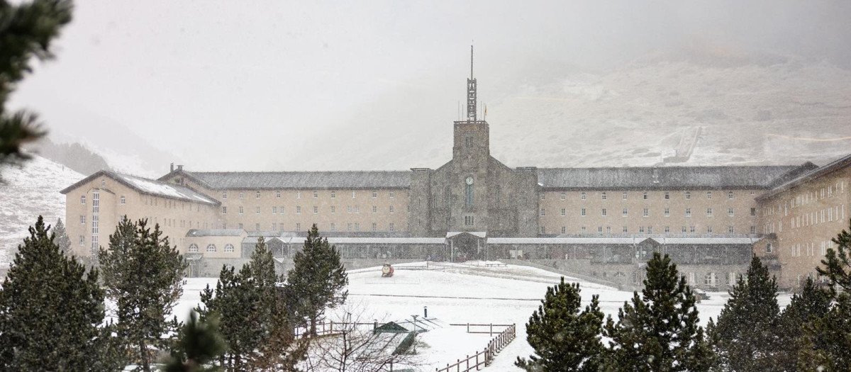 El Valle de Nuria, cubierto de nieve hace unos días
