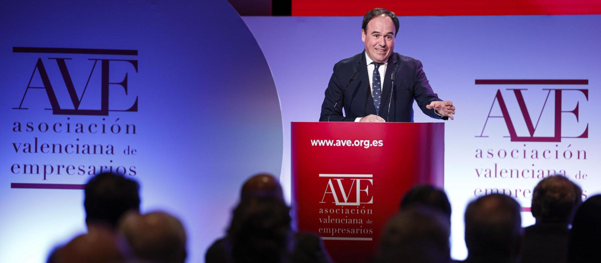 Imagen tomada este martes del presidente de la Generalitat Valenciana Juanfran Pérez Llorca