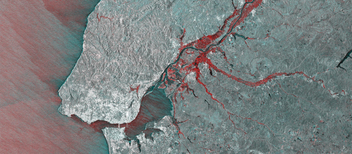 Desbordamientos del río Tajo en Portugal