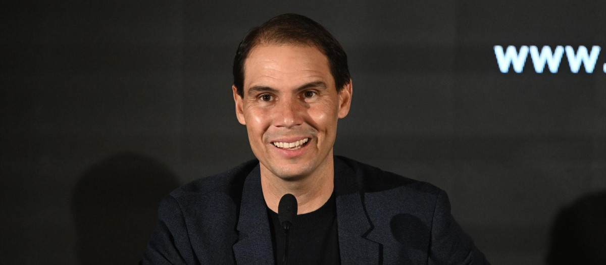 Rafa Nadal durante la presentación de 'Spin&Swing' en el Real Club de Campo Villa de Madrid, a 10 de febrero de 2026, en Madrid (España). Se trata de la nueva iniciativa deportiva solidaria impulsada por Rafa Nadal y Cantabria Labs, destinada a apoyar los proyectos sociales de la Fundación Rafa Nadal.

José Oliva / Europa Press
FAMOSOS;NADAL;ASOCIACIÓN
10/2/2026