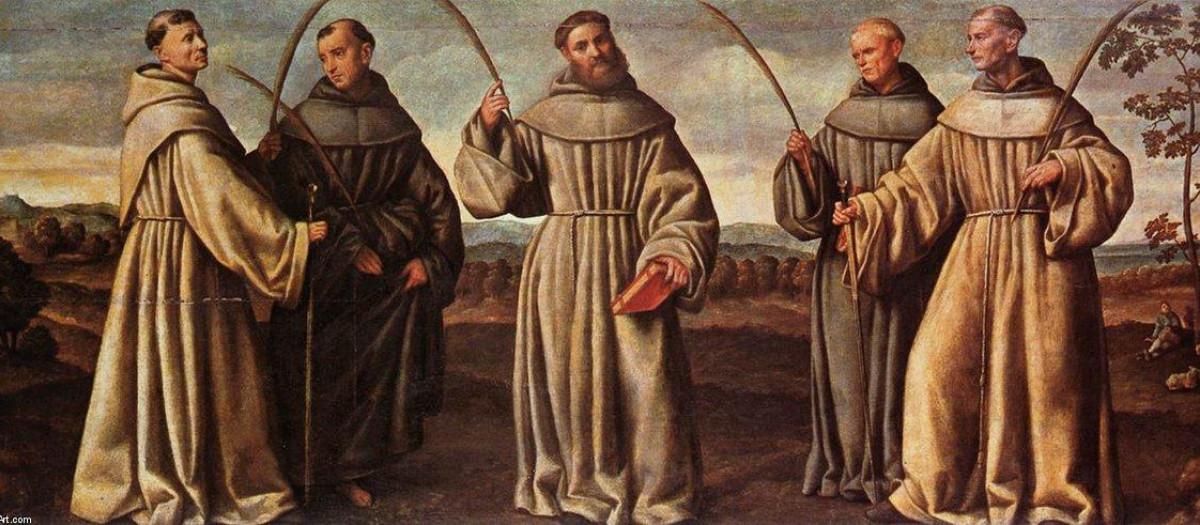 «Los mártires franciscanos», por Bernardo Licinio, 1524 (Santa Maria Gloriosa dei Frari, Venecia)