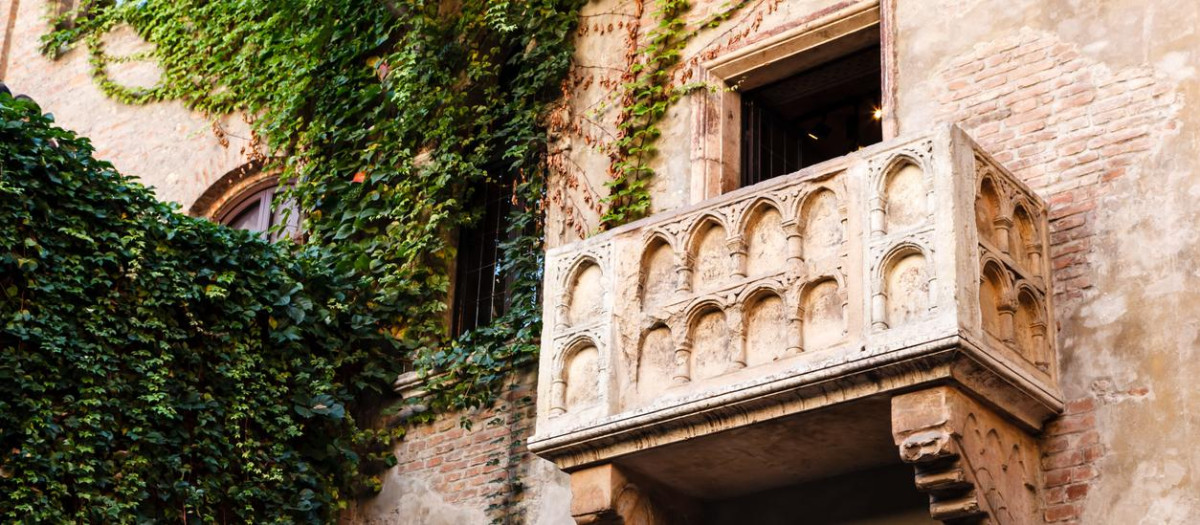 El famoso balcón de la casa de 'Julieta Capuleto' en Verona