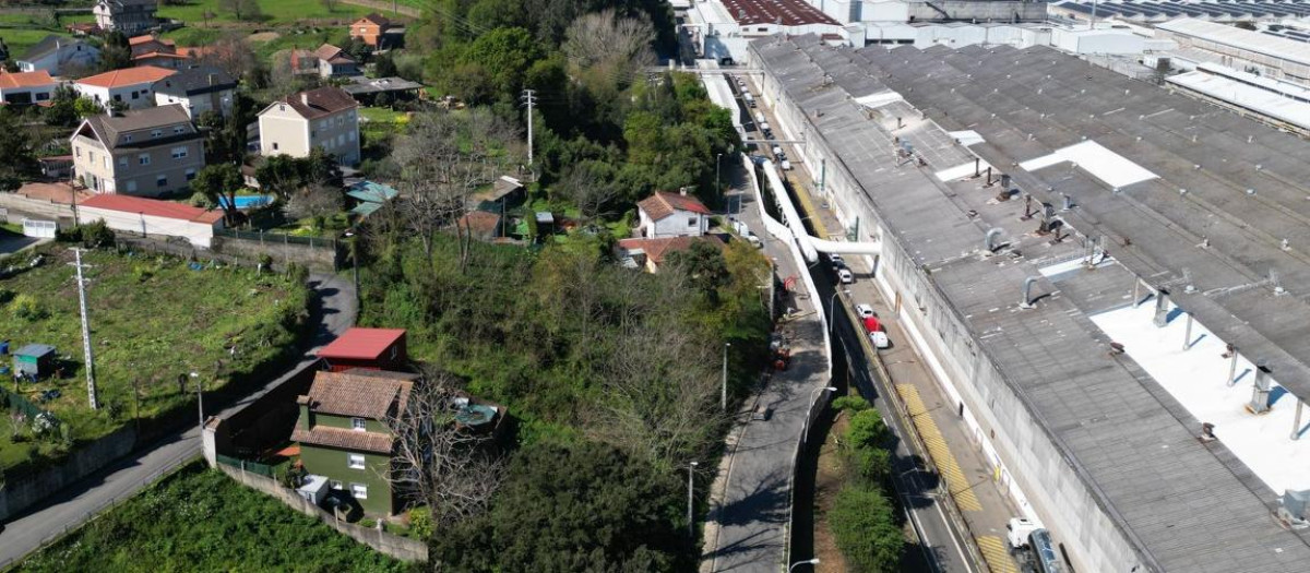 Zona en la que se prevé realizar la ampliación del polígono de Balaídos