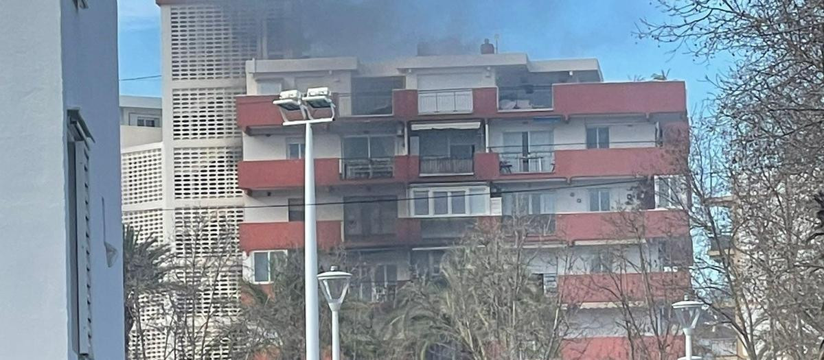 Imagen de la vivienda incendiada en Jávea