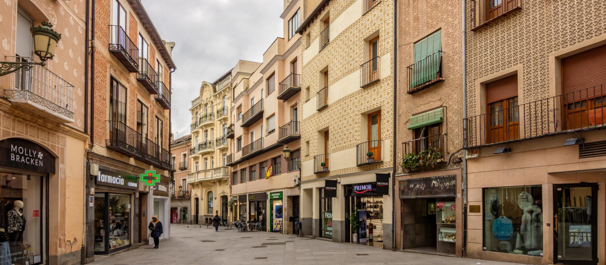 Calle del casco antiguo de Segovia