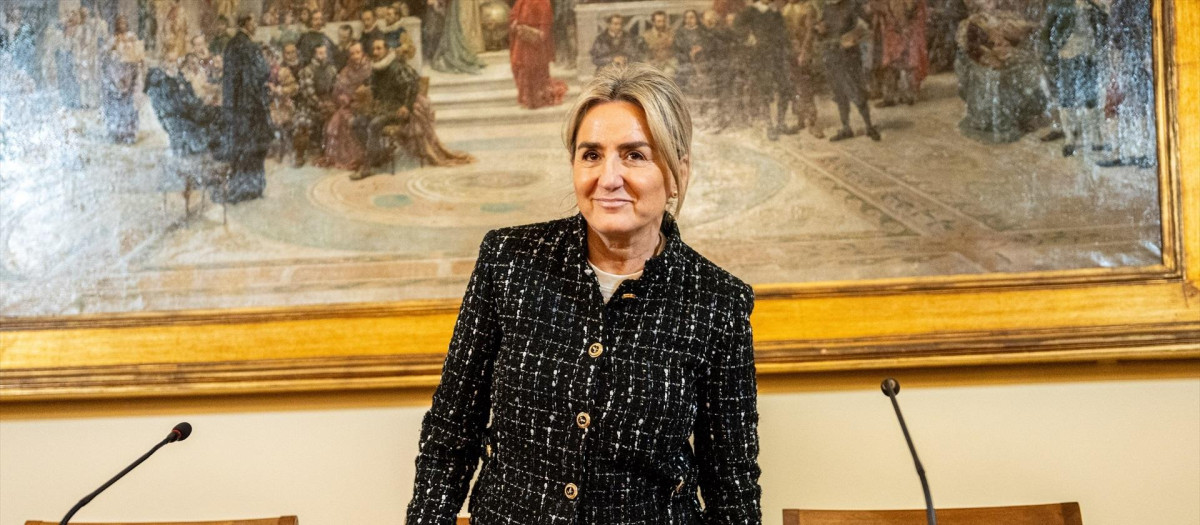 La ministra de Educación, Formación Profesional y Deportes, Milagros Tolón, durante el plenario del Consejo Escolar del Estado, a 12 de febrero de 2026, en Madrid (España). El Consejo Escolar del Estado (CEE) pide una nueva ley para reducir los ratios en las aulas y la jornada lectiva de los docentes tanto en centros públicos como concertados.

Gabriel Luengas / Europa Press
12/2/2026