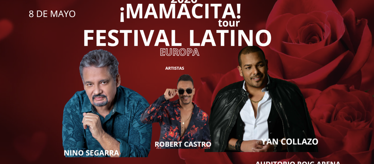 Imagen del cartel promocional del concierto 'Mamacita Tour 2026' en Roig Arena