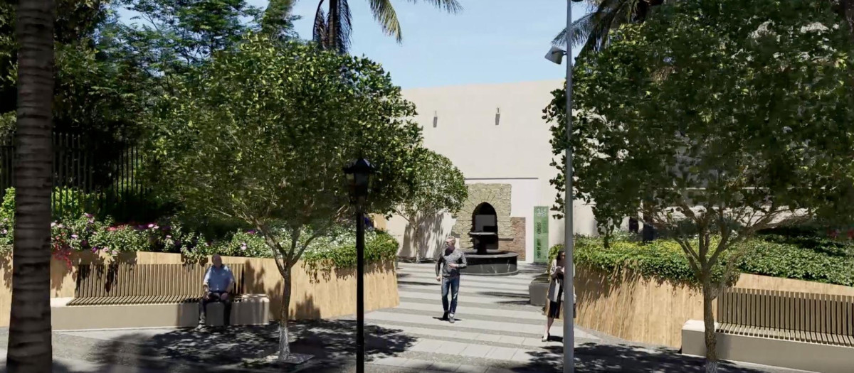 Infografía de cómo quedará en nuevo acceso a las Caballerizas Reales de Córdoba