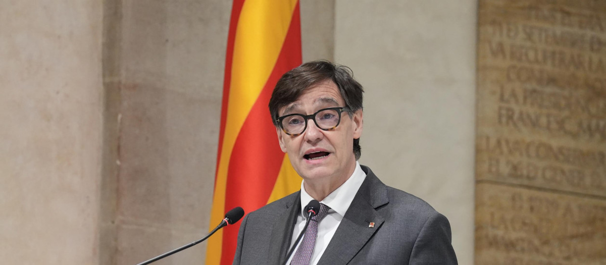 El presidente catalán, Salvador Illa