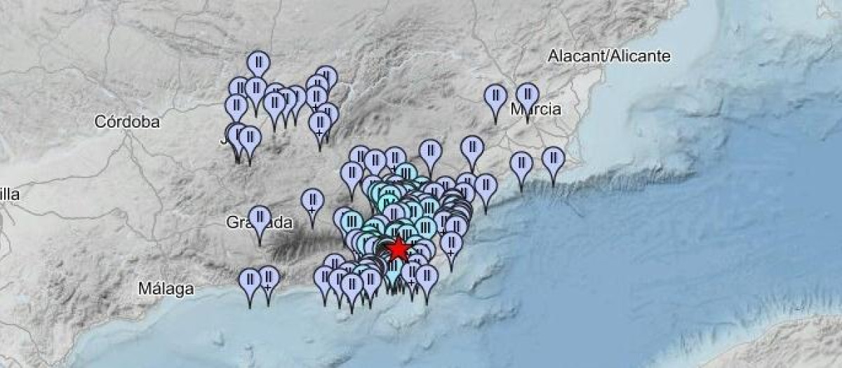 Registrado un terremoto de magnitud 4,3 con epicentro en Tabernas sentido en Almería, Granada, Jaén y Murcia