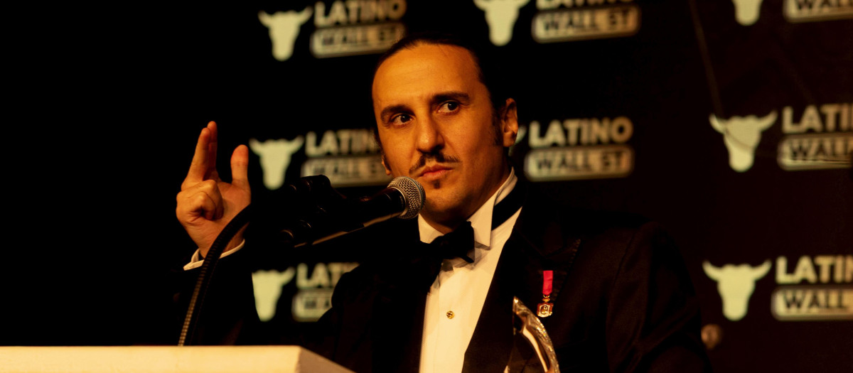 Luis Fernández-Salvador y Campodonico durante su discurso en la Gala de Mar a Lago