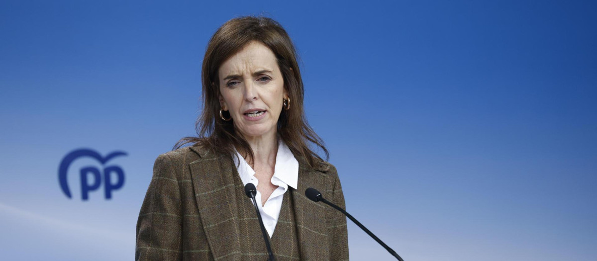 La vicesecretaria de Sanidad y Política Social del PP, Carmen Fúnez, este lunes