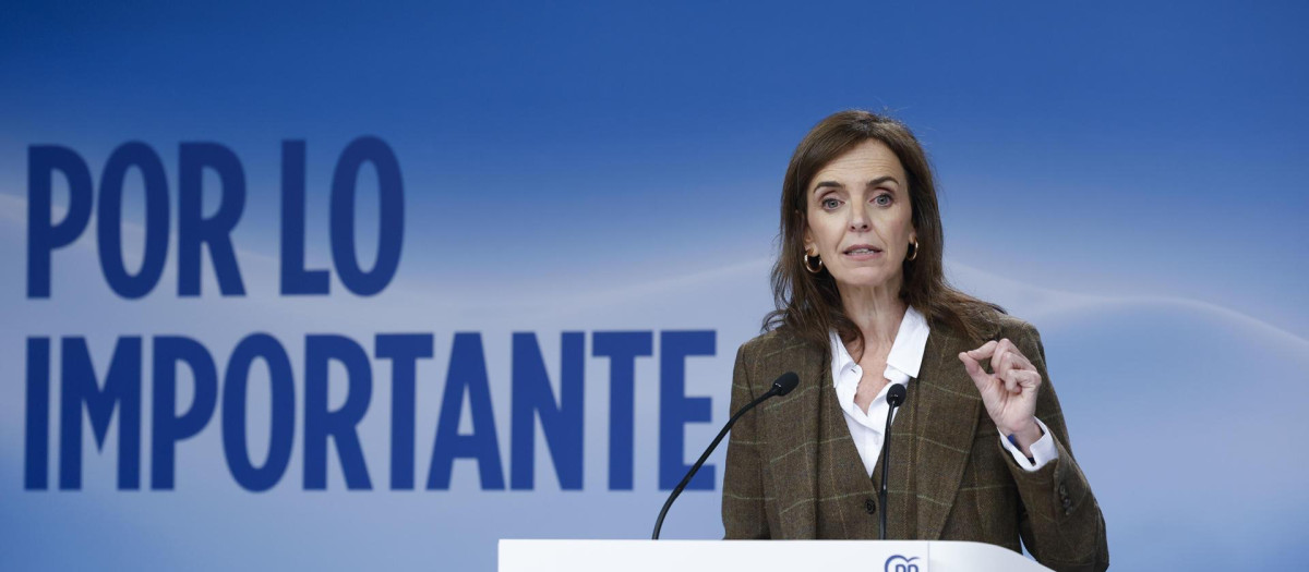 La vicesecretaria de Sanidad y Política Social del PP, Carmen Fúnez
