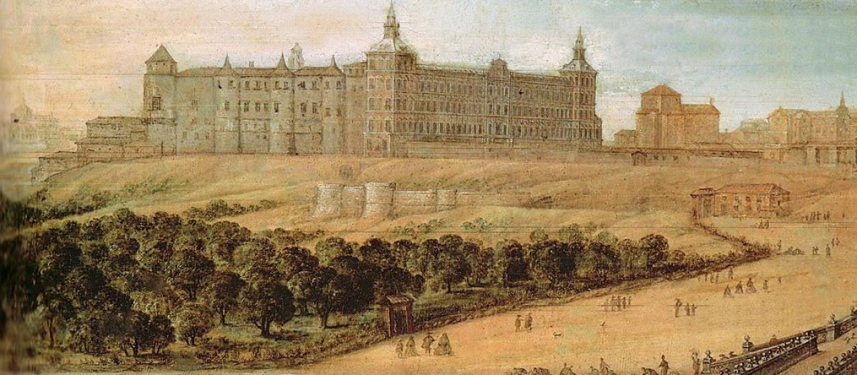 Vista del Alcázar de Madrid. Félix Castello