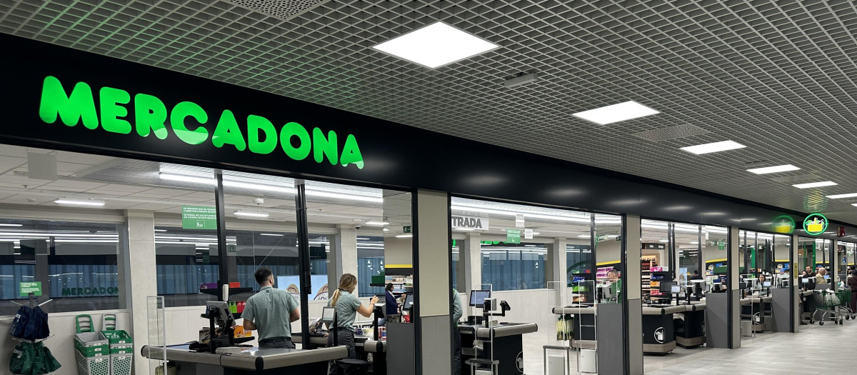 Imagen tomada en un supermercado de Mercadona
