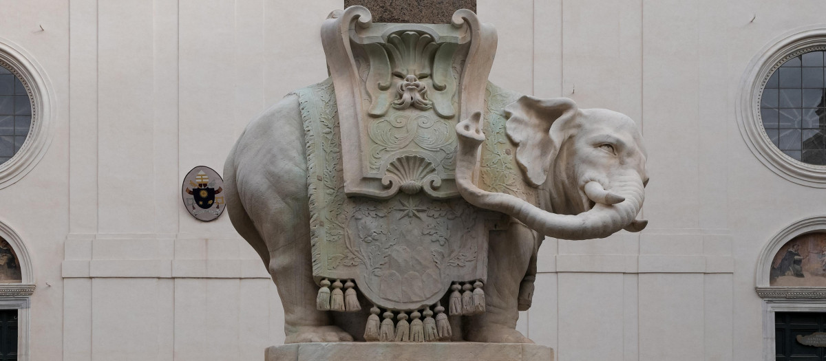 Escultura del elefante de Bernini en Roma