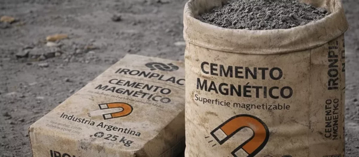 Sacos de cemento magnético