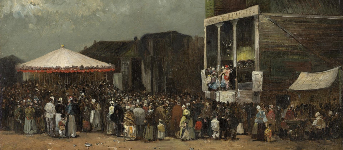 'Feria francesa', de Francisco Manuel Oller y Cestero. Hacia 1876.