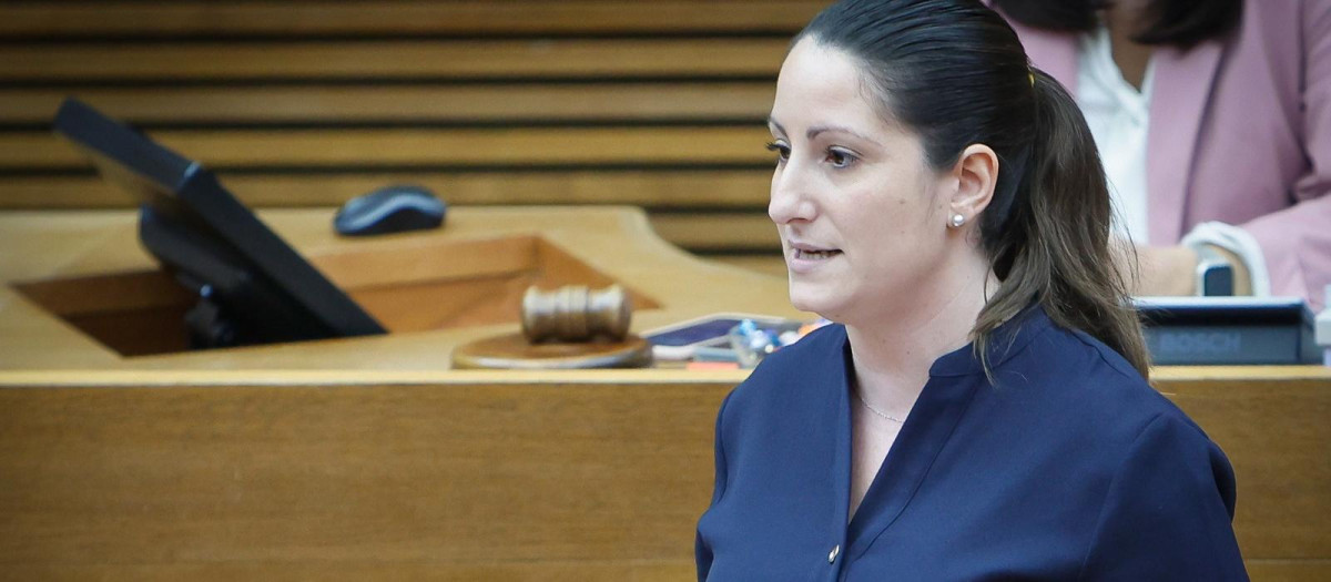Imagen de archivo de la portavoz adjunta de Vox en las Cortes Valencianas, Ana Vega