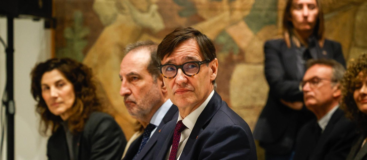 El presidente de la Generalitat de Cataluña, Salvador Illa, este lunes