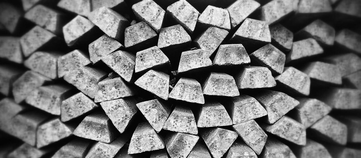 Lingotes de plata.
