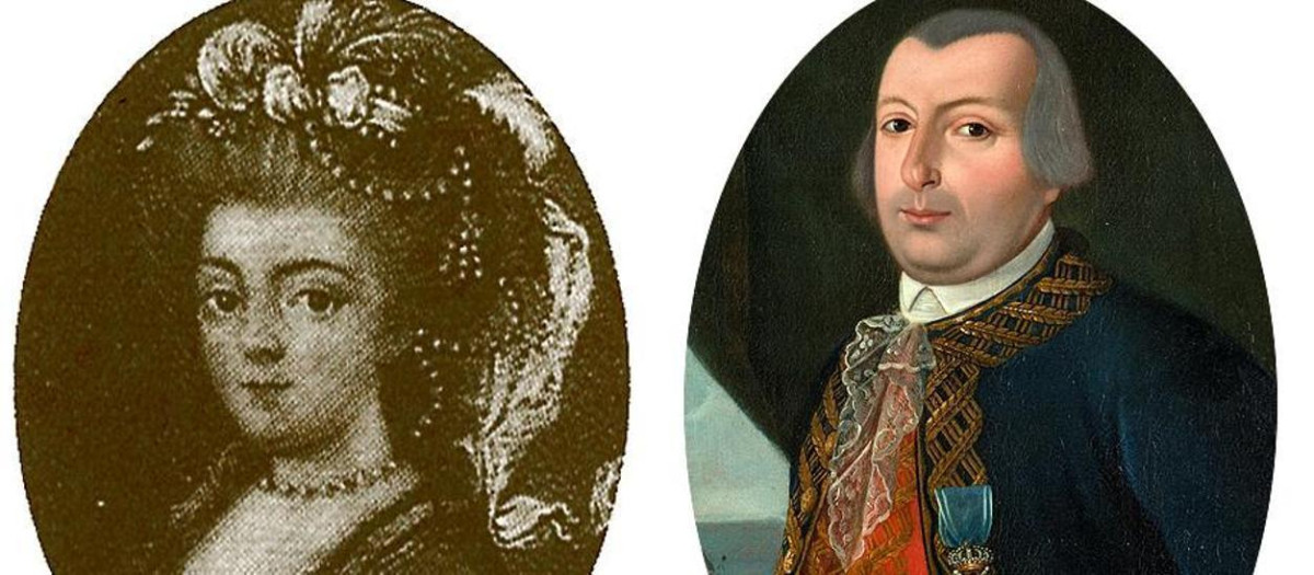 Felicitas de Saint-Maxent y Bernardo de Gálvez