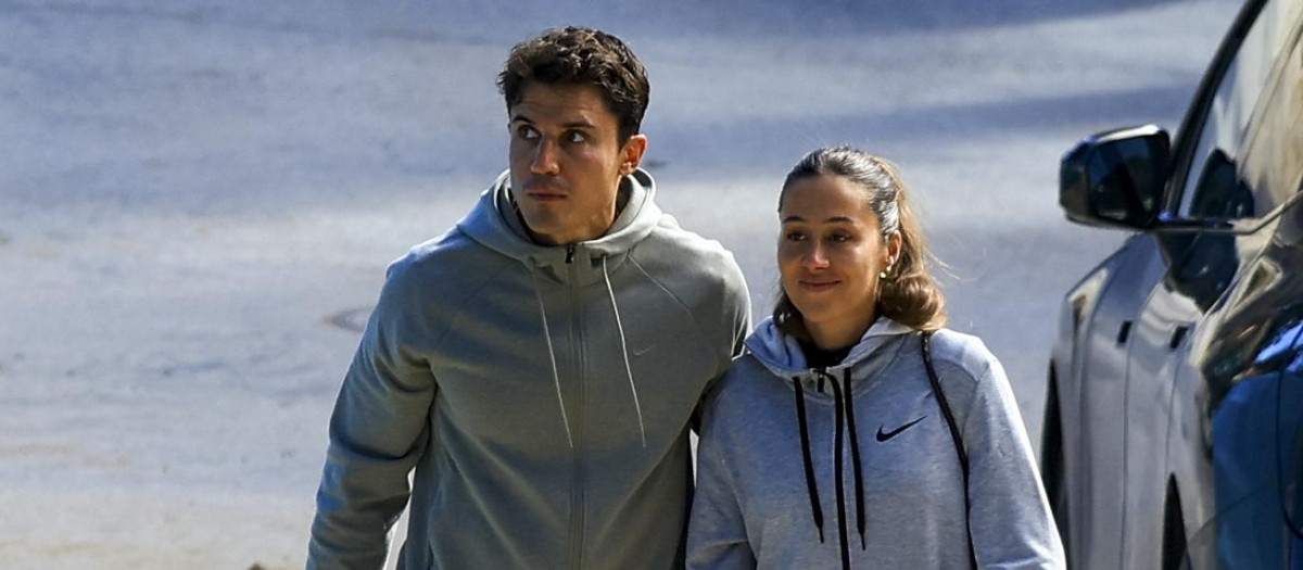 Alex Gonzalez and Carla Virgos in Madrid on Thursday, 19 February 2026.