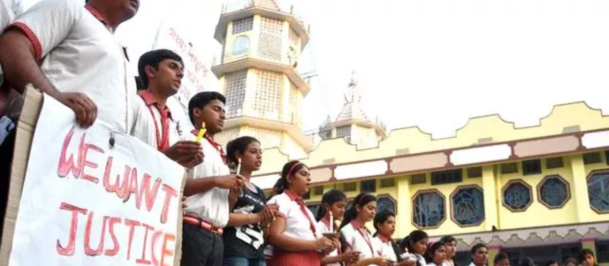 Unos cristianos se manifiestan en India a favor de la libertad religiosa