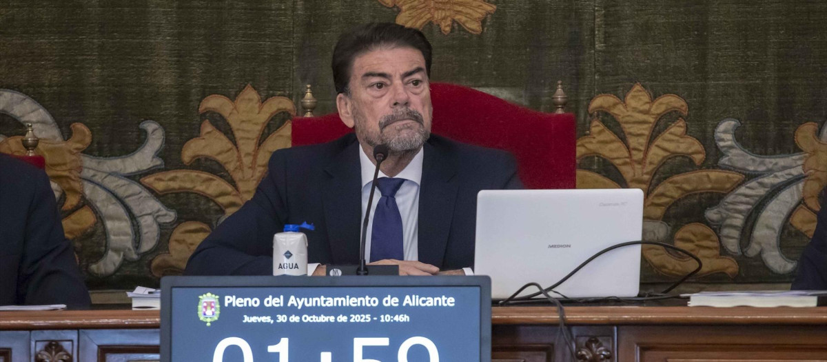 Imagen de archivo del alcalde de Alicante, Luis Barcala
