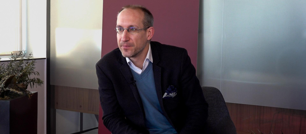 Gergely Szilvay, en la redacción de El Debate