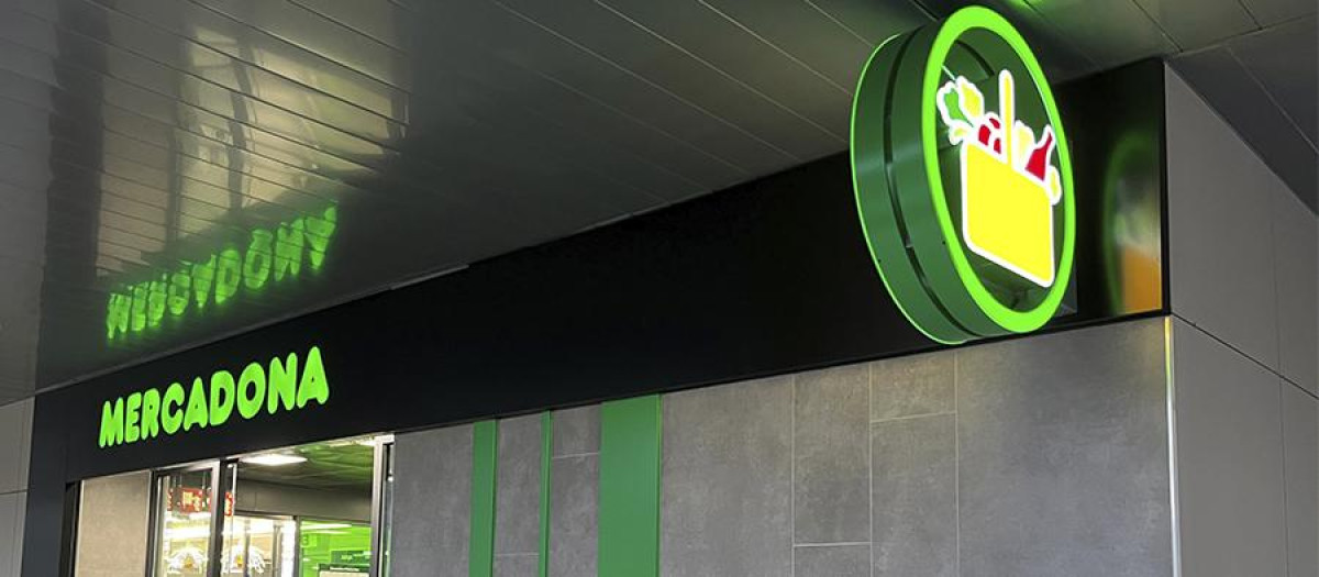 Imagen tomada en un supermercado de Mercadona