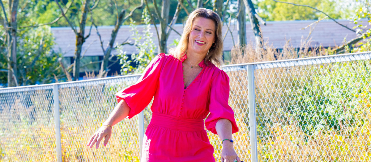 Princess Martha Louise of Norway during the official opening of the Norwegian Association School for guide dogs for Blind people in As, Norway.