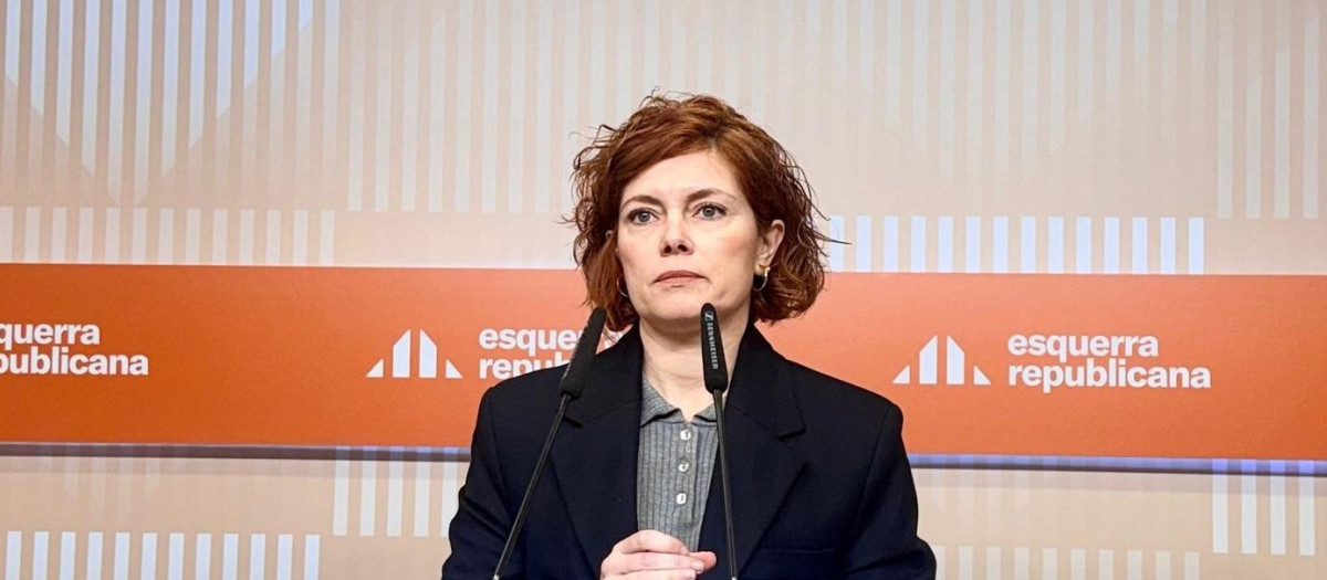 La secretaria general y portavoz de ERC, Elisenda Alamany