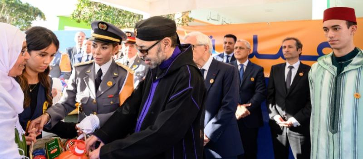 Mohamed VI con su hijo Moulay Hassan