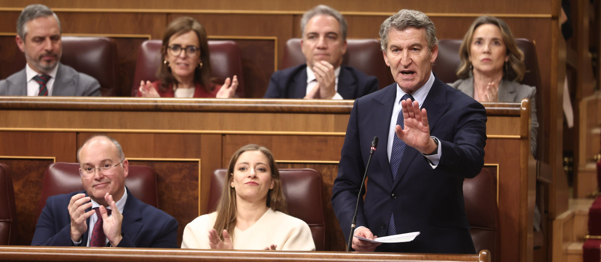 El líder del Partido Popular, Alberto Núñez Feijóo