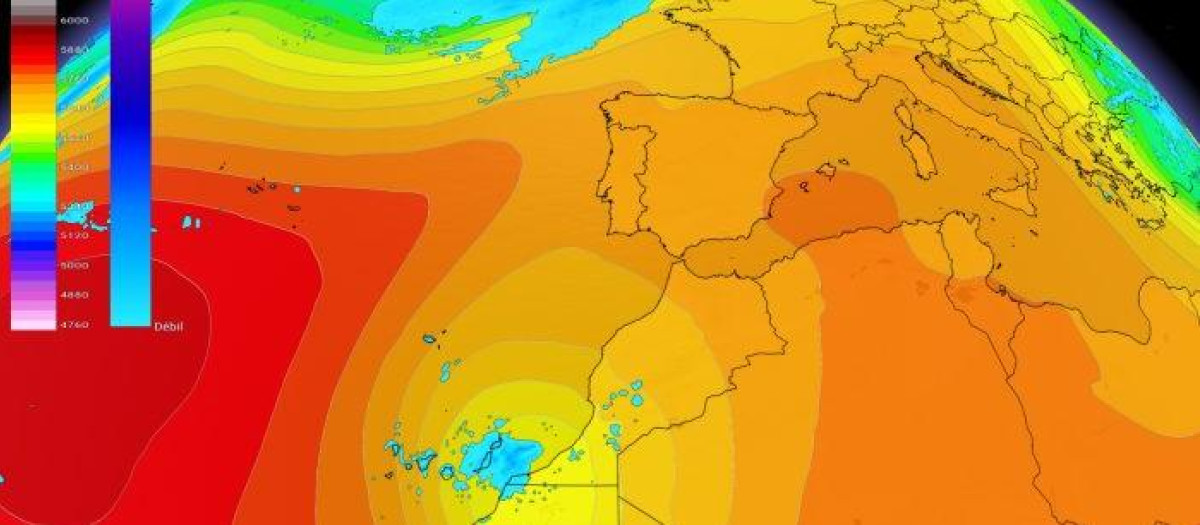 Una dana y un frente harán su aparición en España