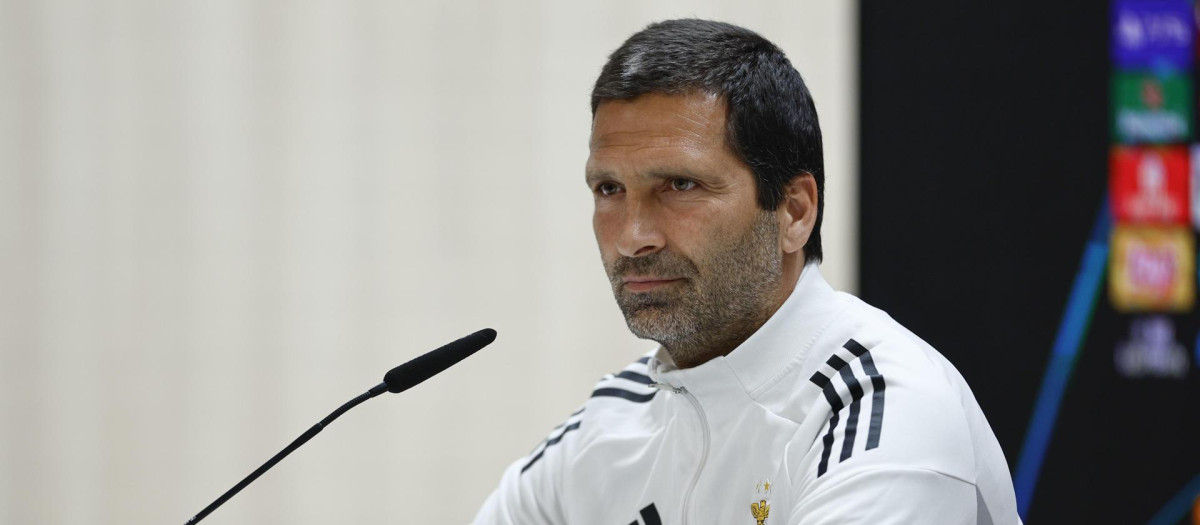 Joao Tralhao, durante la rueda de prensa previa al encuentro frente al Real Madrid