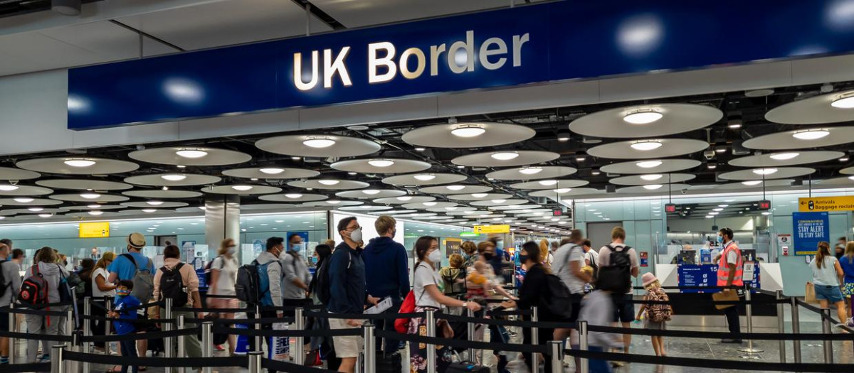 Control de frontera en el Reino Unido