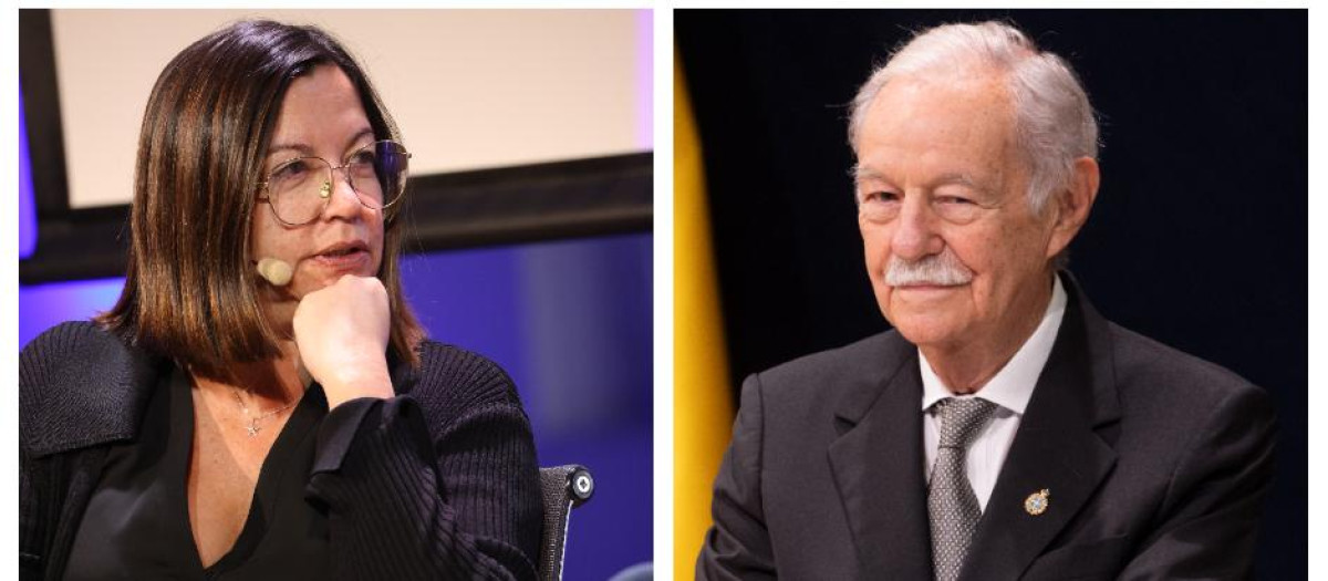 Ángels Barceló y Eduardo Mendoza