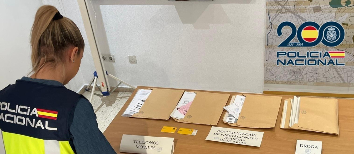 Material intervenido en la operación