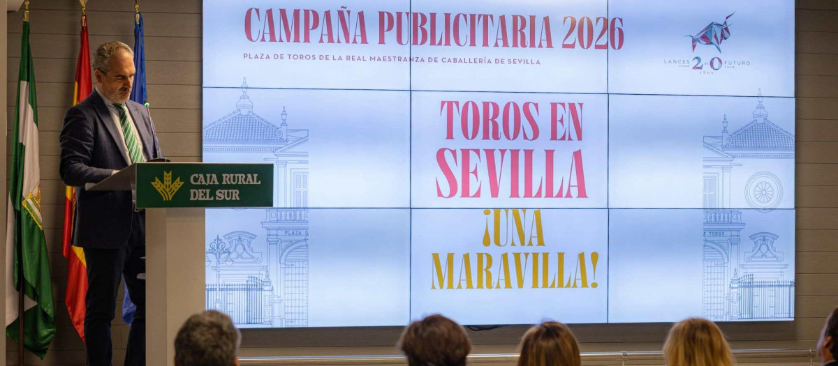 José Manuel Laza, director de comunicación de Lances de Futuro, durante el acto de presentación